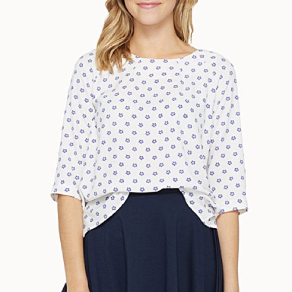 Buttoned Back Crepe Blouse